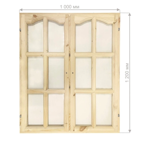 картинка Окно верандное полуарочное 1200*1000*50мм от магазина Пиломатериалы Чайковский