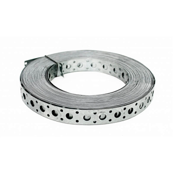 картинка Перфорированная лента оцинкованная прямая 0.55*20мм (25м) от магазина Пиломатериалы Чайковский