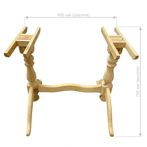 картинка Подстолье хвоя (2 ножки по краям) от магазина Пиломатериалы Чайковский