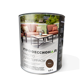 картинка Масло для Террас ПРОФЕССИОНАЛ Венге (НК-88) 0,9л от магазина Пиломатериалы Чайковский