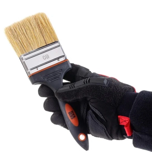 картинка Кисть ПРЕМИУМ 80мм плоская белая натуральная щетина от магазина Пиломатериалы Чайковский