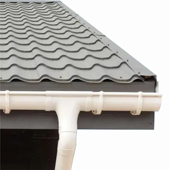 картинка Желоб водосточный ПВХ белый 3м от магазина Пиломатериалы Чайковский