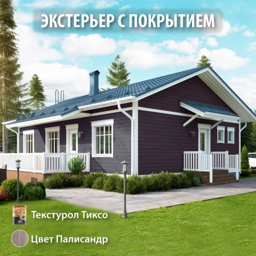 картинка Текстурол ТИКСО Палисандр 3л деревозащитное средство от магазина Пиломатериалы Чайковский