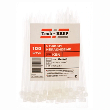 картинка Хомут-стяжка белая KSN-W 3*100мм от магазина Пиломатериалы Чайковский