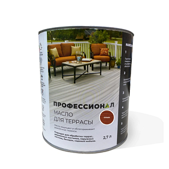 картинка Масло для Террас ПРОФЕССИОНАЛ Ольха (НК-72) 2,7л от магазина Пиломатериалы Чайковский