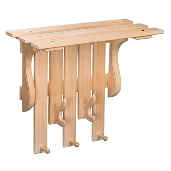 картинка Полка-вешалка Зигзаг малая от магазина Пиломатериалы Чайковский