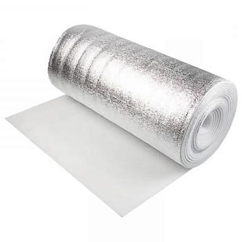 картинка Утеплитель НПЭ фольгированный 10мм рулон 1*5м (S5м²) от магазина Пиломатериалы Чайковский