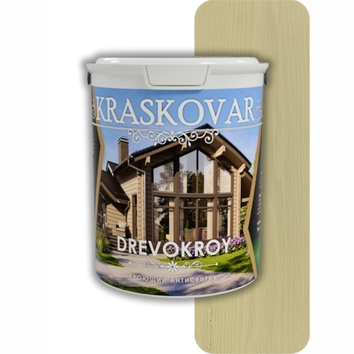 картинка Красковар Антисептик кроющий 0,9л (RAL 1015 слоновая кость) от магазина Пиломатериалы Чайковский