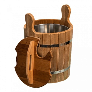 картинка Запарник термолипа с крышкой и металлической вставкой 12л от магазина Пиломатериалы Чайковский