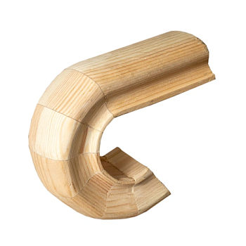 картинка Окончание к поручню 45*65мм Сосна сорт Экстра сращенное от магазина Пиломатериалы Чайковский