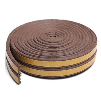 картинка Уплотнитель коричневый Е-профиль 9*4мм от магазина Пиломатериалы Чайковский