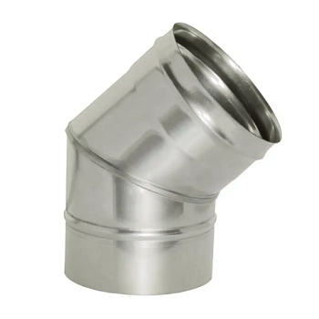 картинка Отвод моно 45° D115 нерж.сталь 430-0.8мм от магазина Пиломатериалы Чайковский